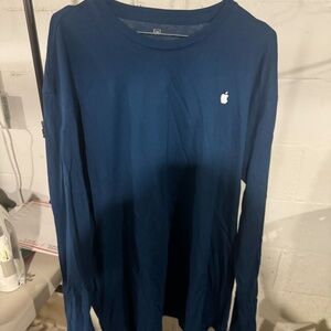 Apple t shirt. Pacific Blue size 2XL. long sleeve